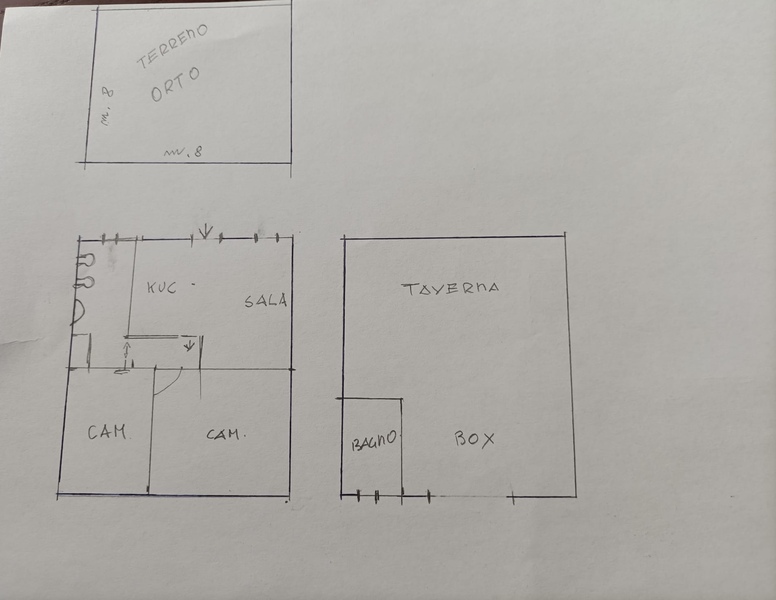 dom z garażem na sprzedaż w miejscowości Falerna na południu Włoch
